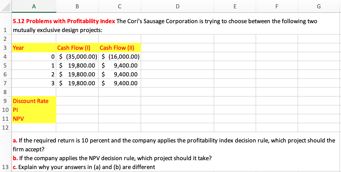 Could you please help me answer this finance problem? I am not