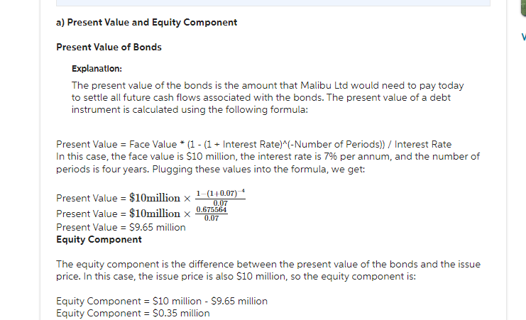 I have provided the answer that was provided but it doesn't calculate
