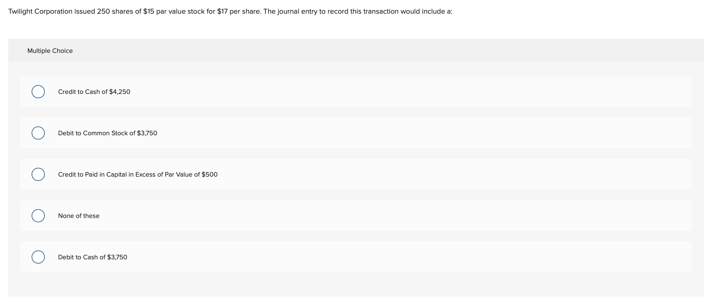 shareholders' meeting, the president of the Sante Corporation makes the following statement: