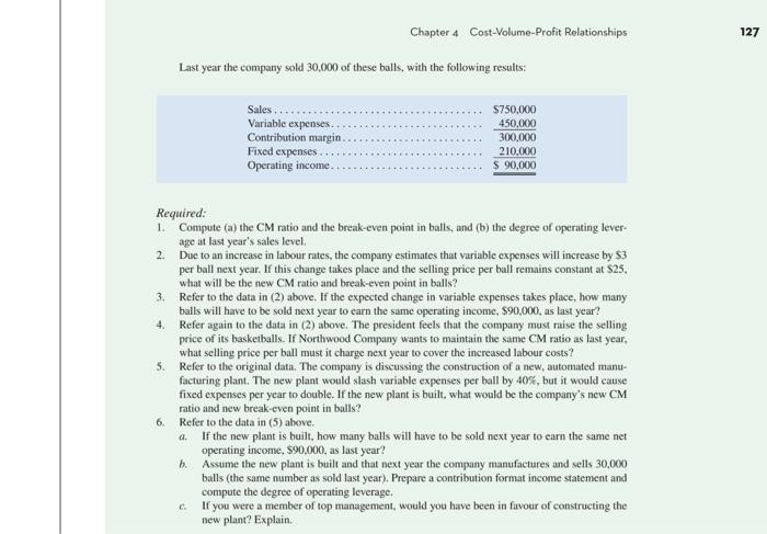 Analysis; Break-Even Point; Cost Structure; Target Sales [LO1, LO2, LO4, LO5, LO6,