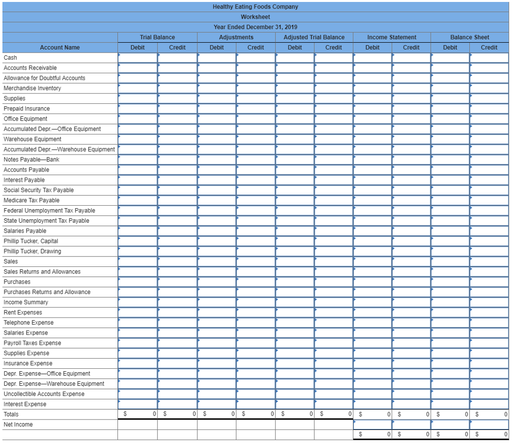 question. Healthy Eating Foods Company is a distributor of nutritious snack foods