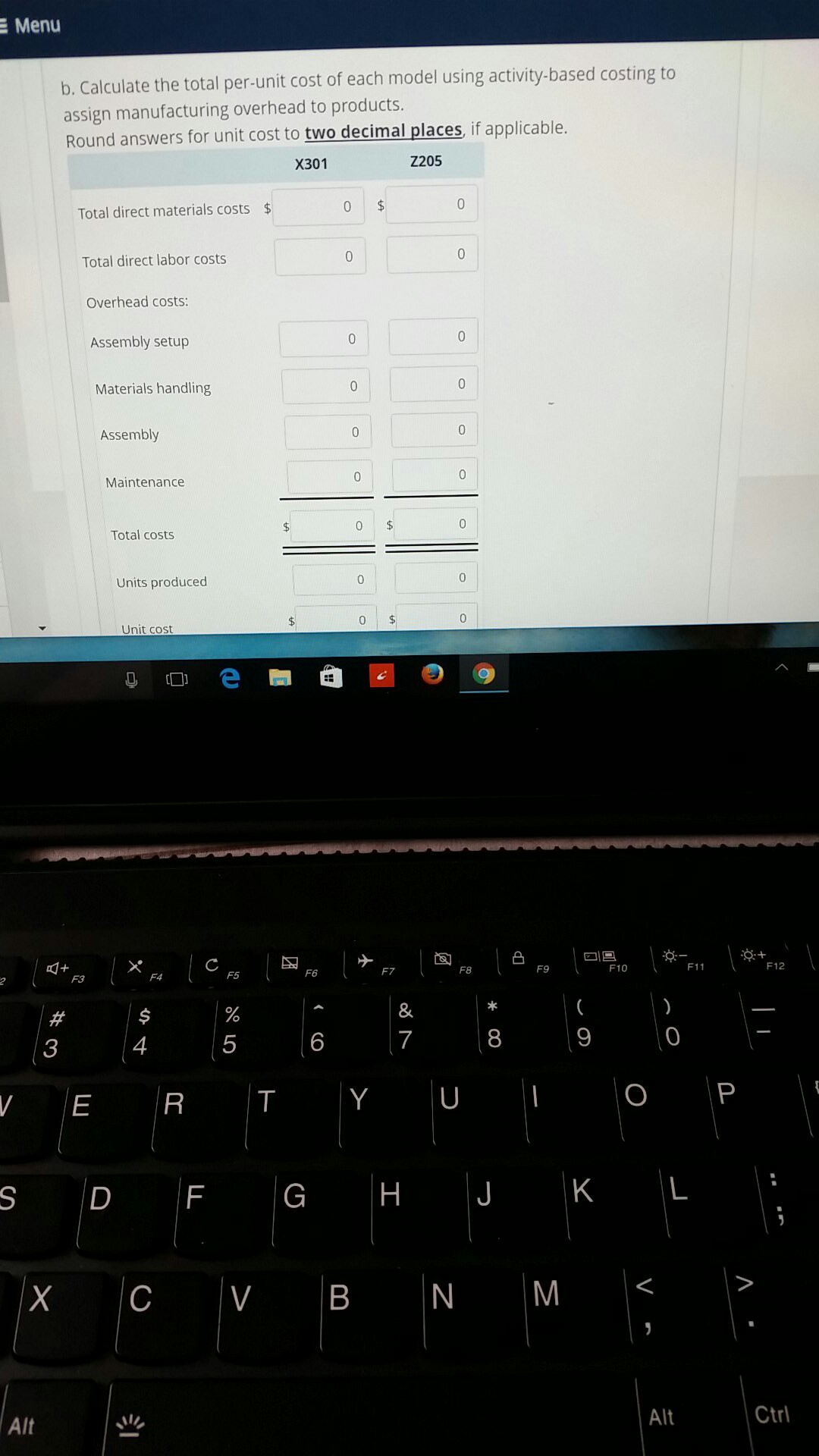 manufacturing overhead cost for one of its plants to be $318,200 consisting
