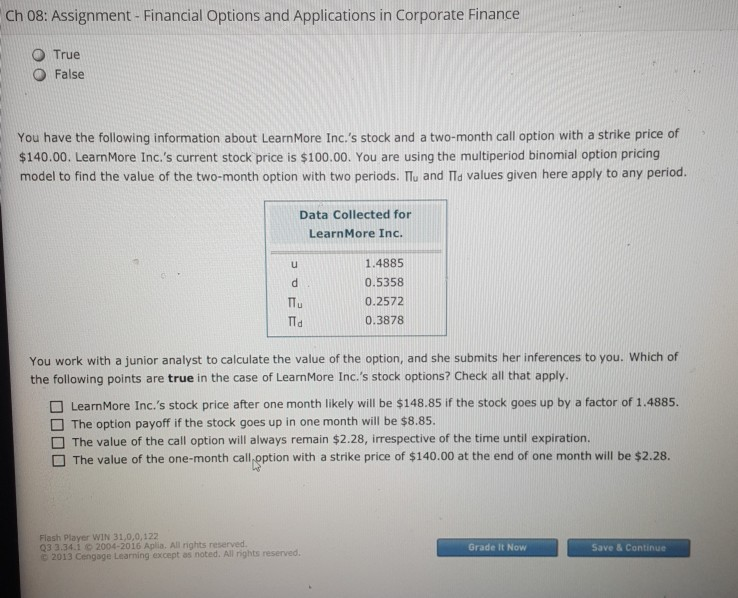 pricing - Multiperiod binomial approach Aa Aa E The value of an