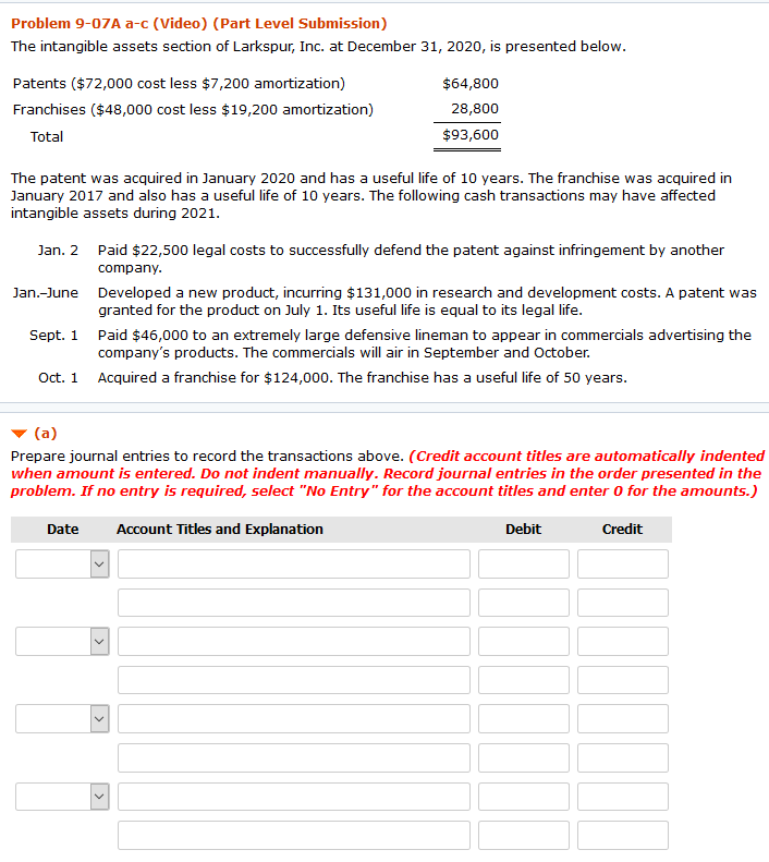 B. Prepare journal entries to record the 2016 amortization expense. C.