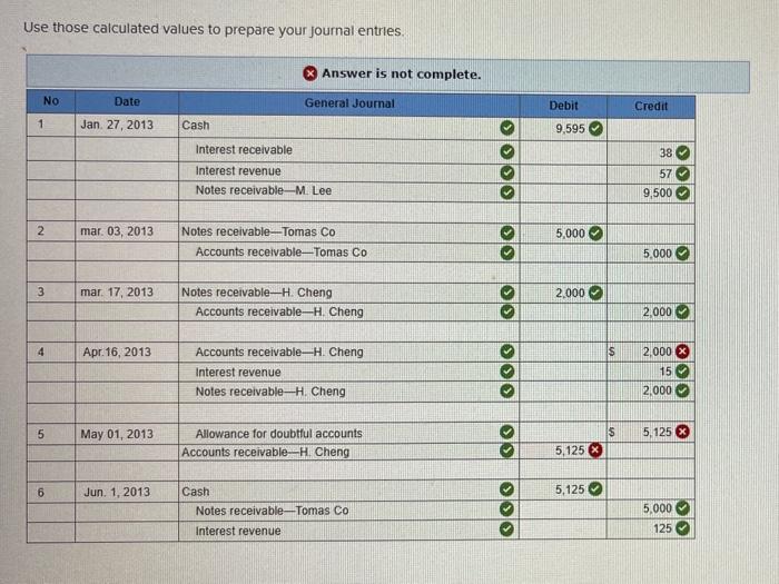 entry journal and 1 wrong for Apr 16. Thank you in advance