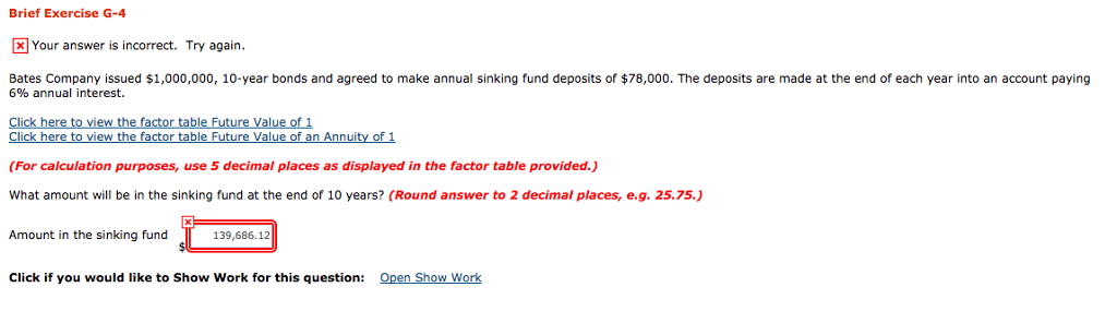 Is it possible to do it without the tables? Brief Exercise G-4