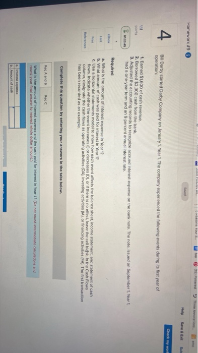  CURSURI Hasons Yours 19 perest Three Annotations Homework #9 sored Help