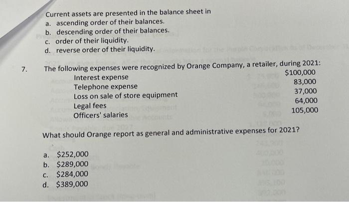 on the sale of a desk (not inventory) would be shown before