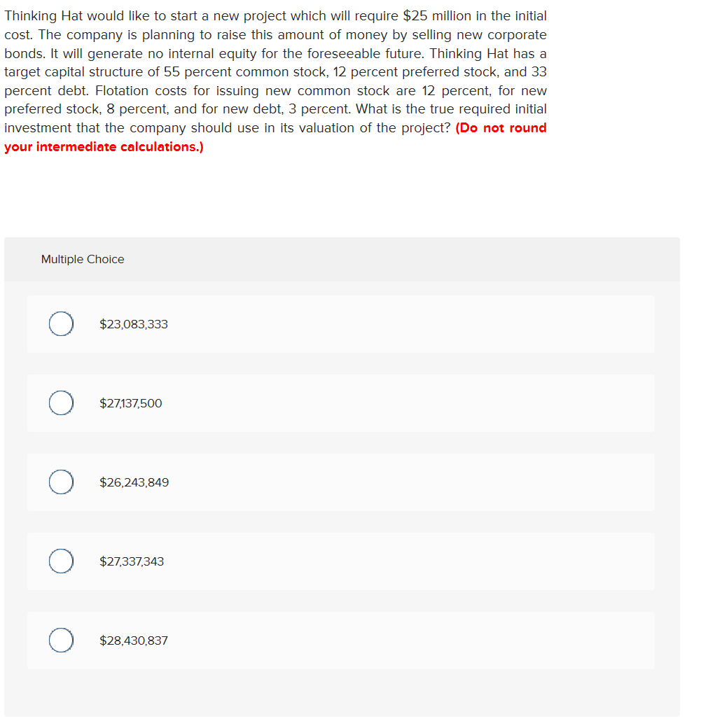 Thinking Hat would like to start a new project which will