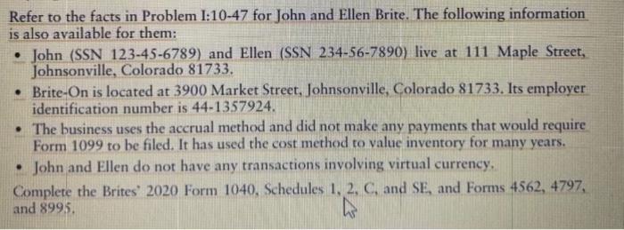 are less than 65 years old. They have no dependents and claim