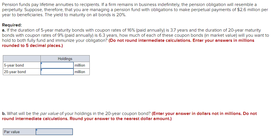 PLEASE ANSWER PART B Answers to Part A are: Value of