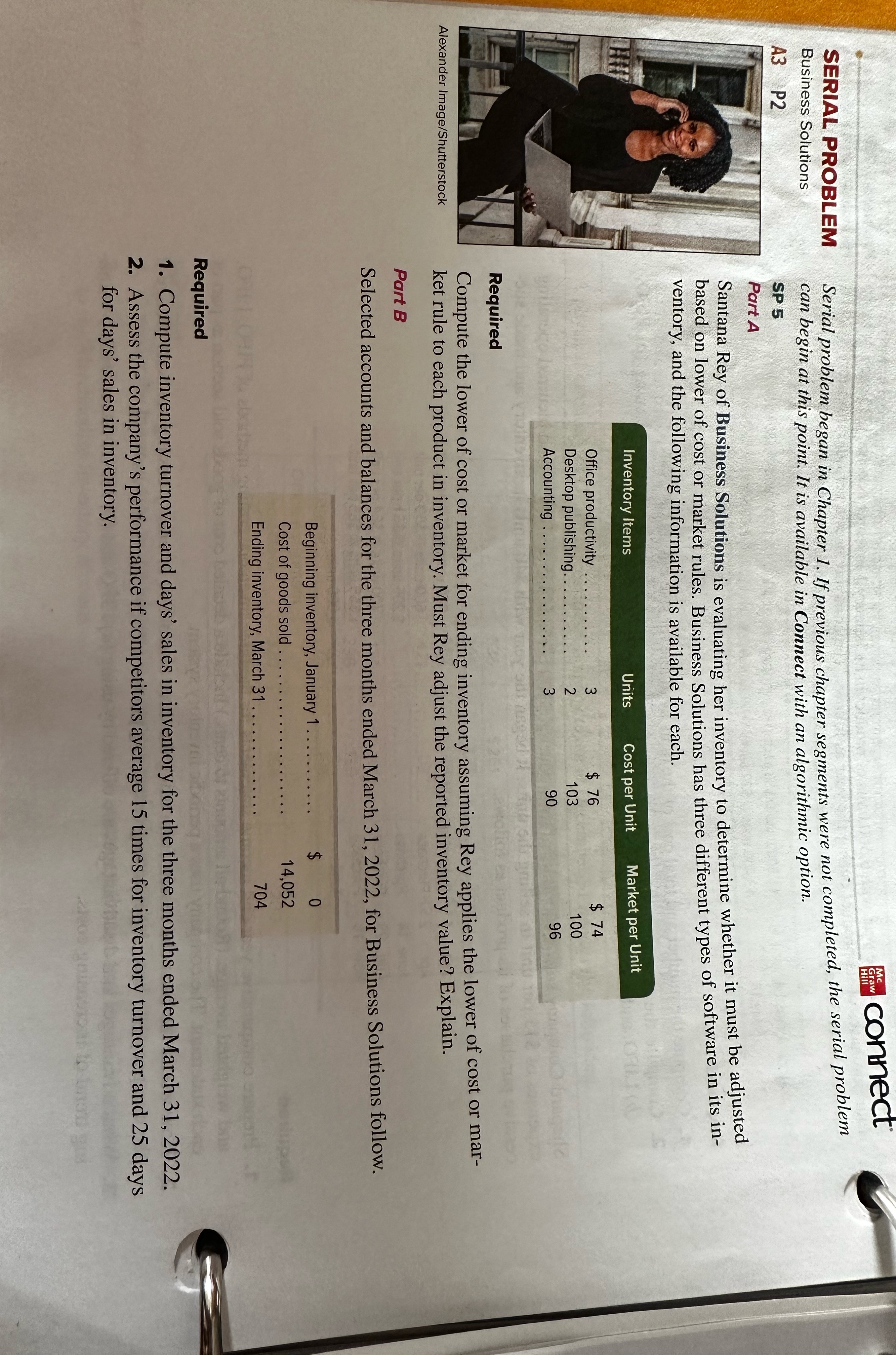  SERIAL PROBLEM Business Solutions A3, P2 Serial problem began in Chapter