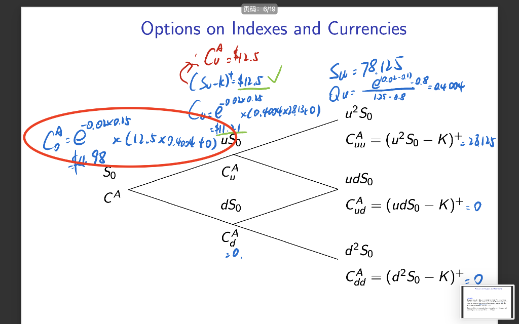 on the second pic?) Options on Indexes and Currencies = = Example