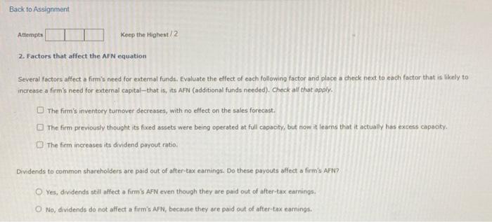  Attempts Keep the Highest / 2 2. Factors that affect the