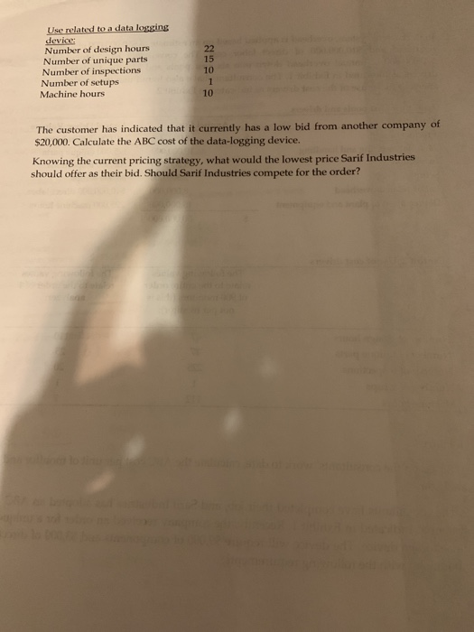 consultants have broken the $50,000,000 of annual overhead down into six cost
