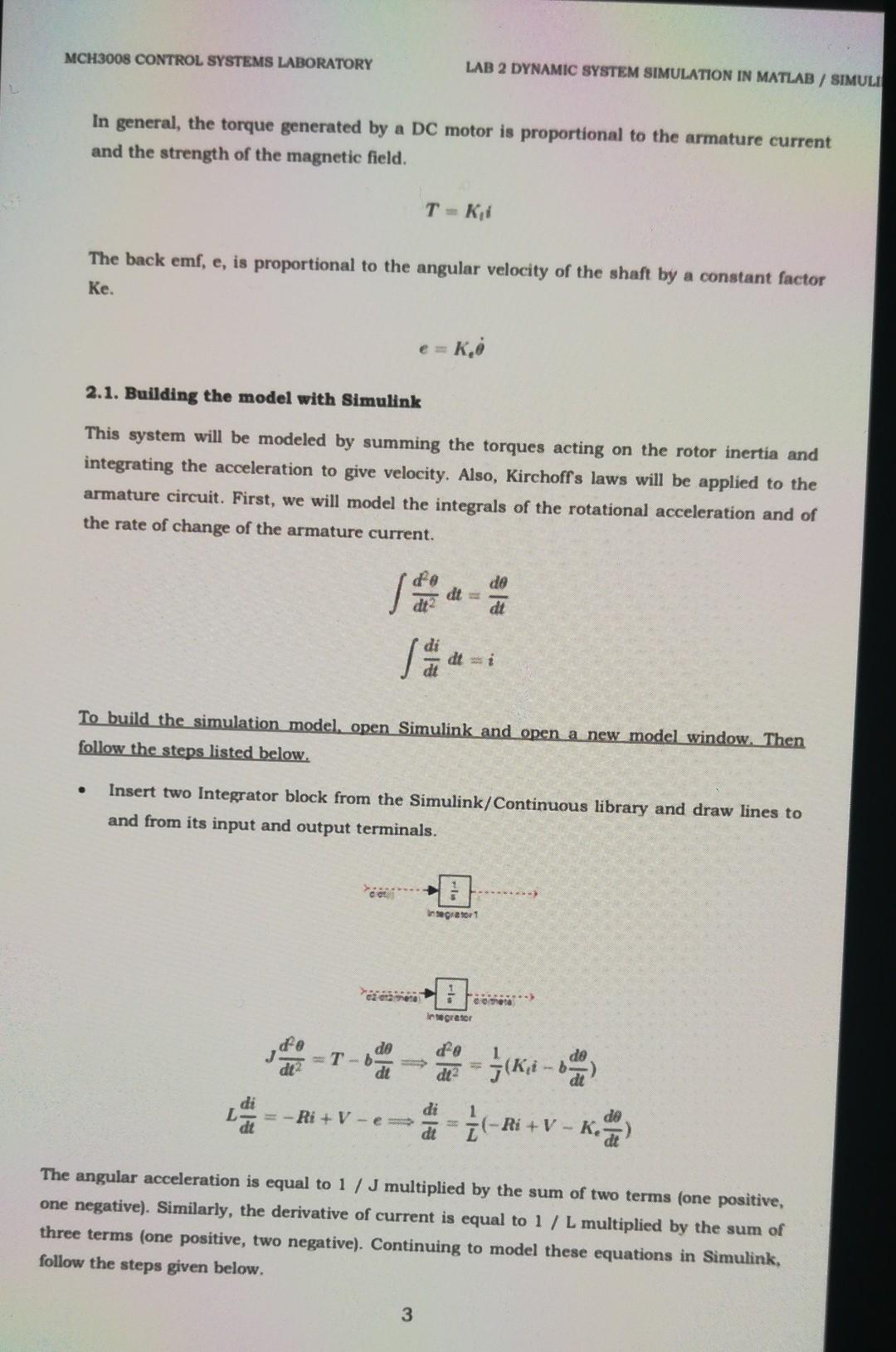 Matlab Simulink is used for modeling and simulation of the systems. In