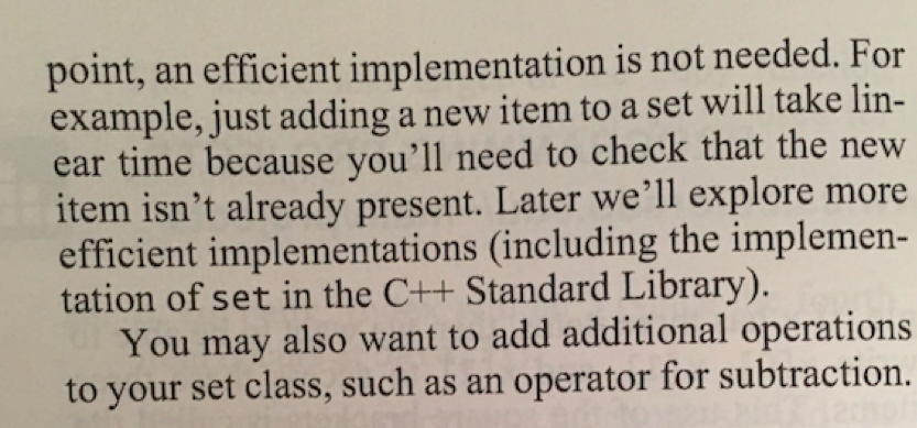 of the items in the bag. It may be any of //