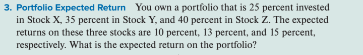  is it a systematic or unsystematic risk? 3. Portfolio Expected Return
