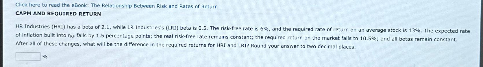  Click here to read the eBook: The Relationship Between Risk and