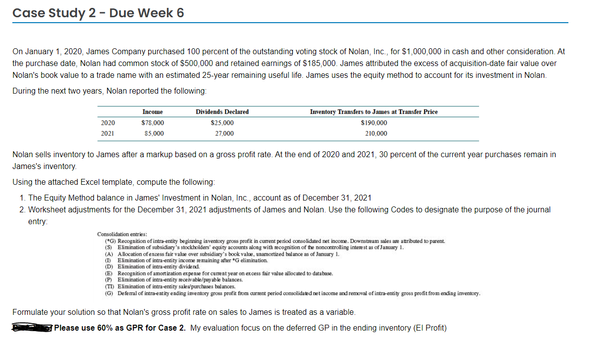  Case Study 2 - Due Week 6 On January 1, 2020,