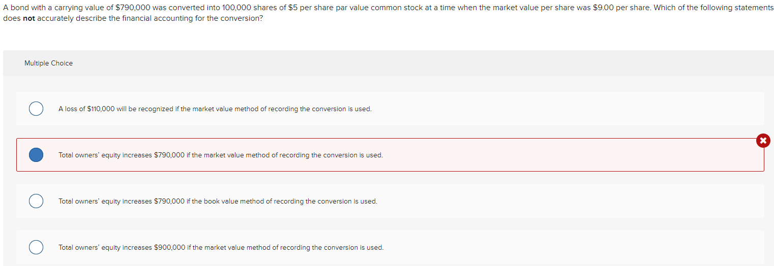 The answer is not B does not accurately describe the financial accounting