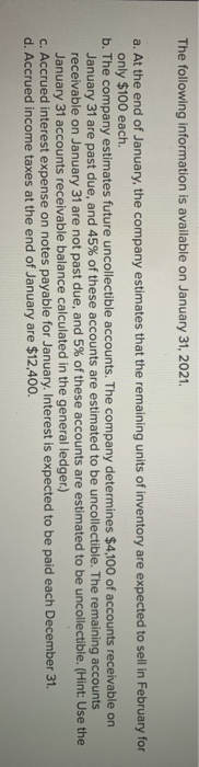 (L06-2, 6-3, 6-5, 6-6, 6-7) (The following information applies to the questions