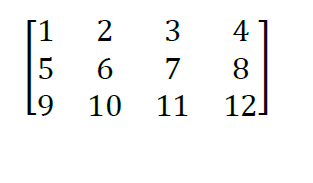 using python to Write a program that reads a matrix from the