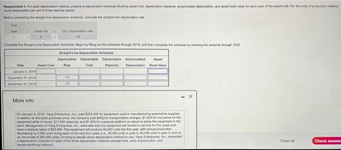Can someone help? Requirement 1. For each procution method pre depreciation schede