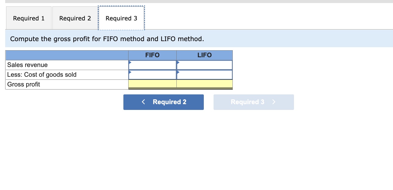 Required: Hemming uses a perpetual inventory system. 1. Determine the costs assigned