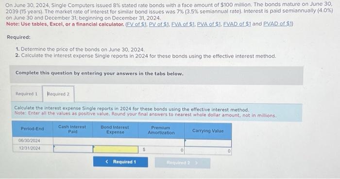 with a face amount of $100 million. The bonds mature on June
