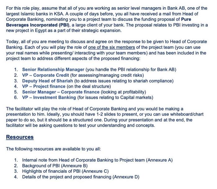  this is a case study , for each role of the