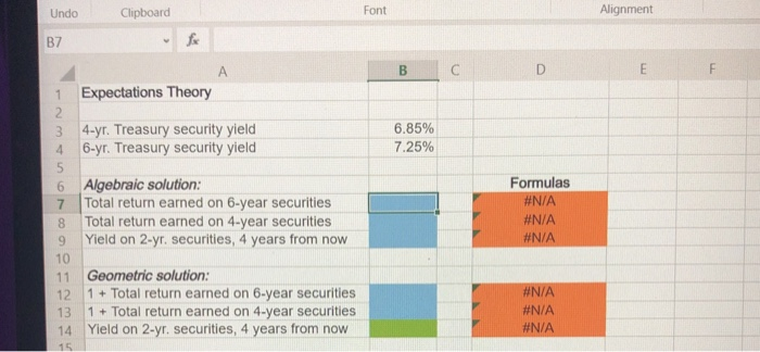 year Treasury securities are currently 6.85%, while 6 year Treasury securities yield