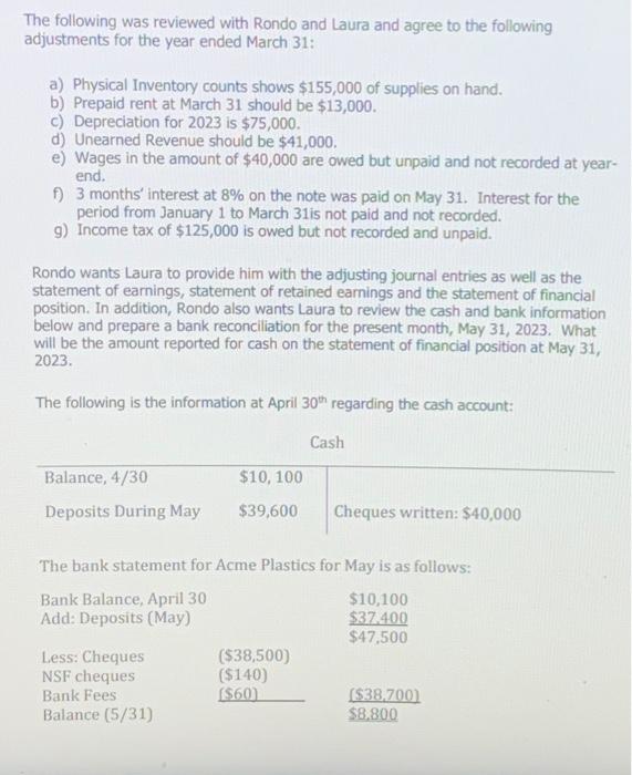 just completed. Prior to sending the information to the external accountant Need