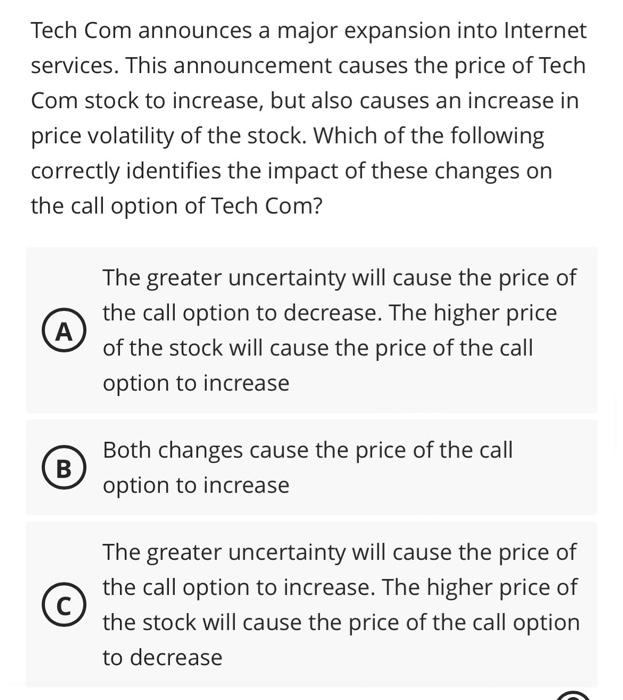  Tech Com announces a major expansion into Internet services. This announcement