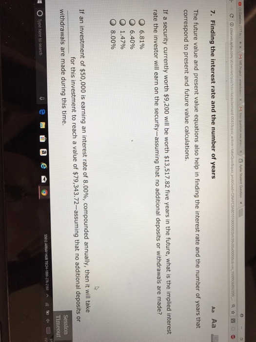  The future value and present value equations also help in finding