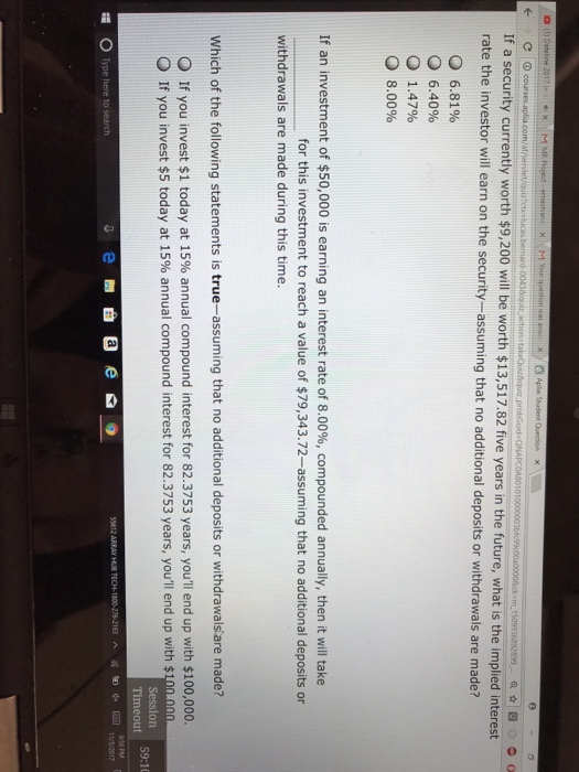 the interest rate and the number 7. Finding the interest rate and