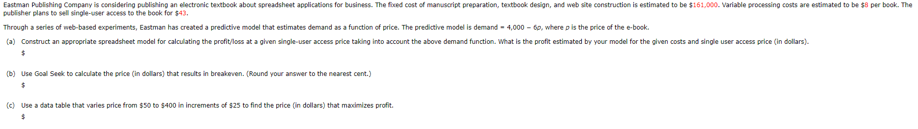 Solve by USING EXCEL, please show the formula on how you arrived