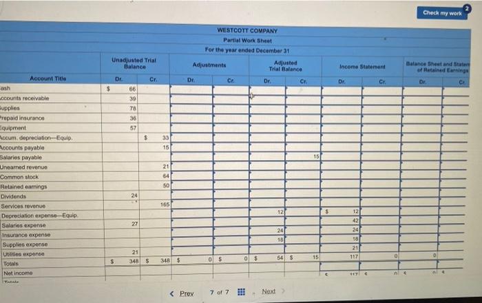 Help Save & Exit Submit Check my work Exercise 3-22B (Algo) Preparing