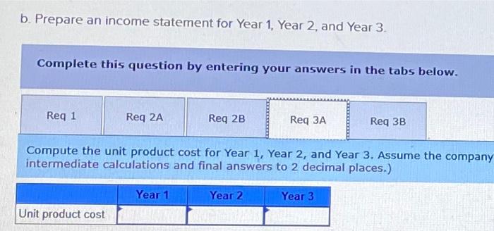 Variable manufacturing overhead Variable selling and administrative Fixed costs per year Fixed