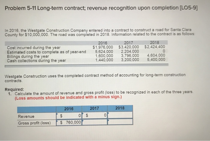  Please explain in details using ( completed contract method) Problem 5-11