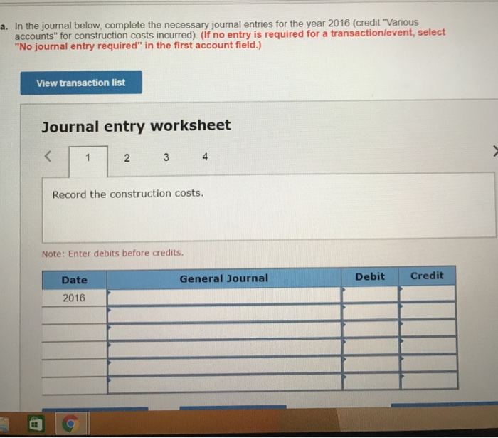 Long-term contract; revenue recognition upon completion [LO5-9] In 2016, the Westgate Construction