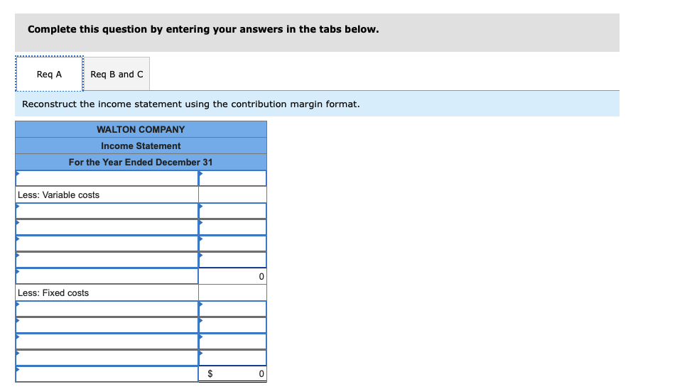 measure the magnitude of operating leverage LO 11-3, 11-4 8 points The