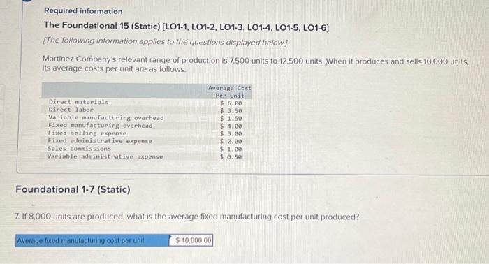 i need help with this question please. thank you! Required information The