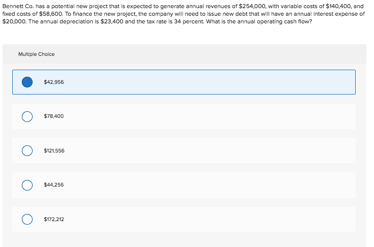 Bennett Co. has a potential new project that is expected to