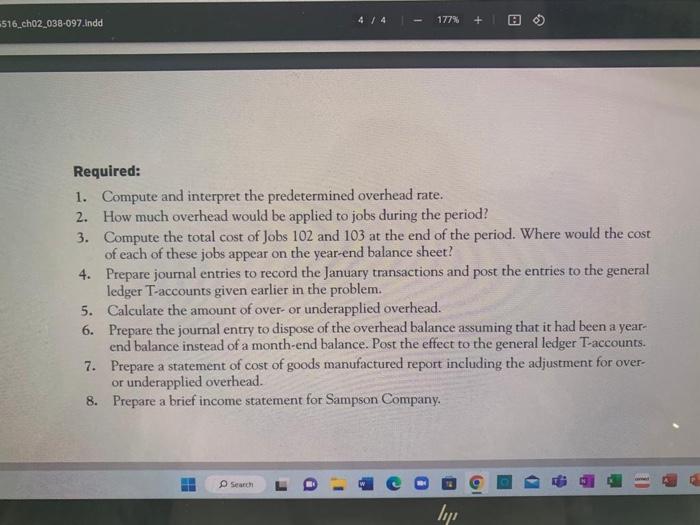 need answers for 7 and 8 question Required: 1. Compute and interpret