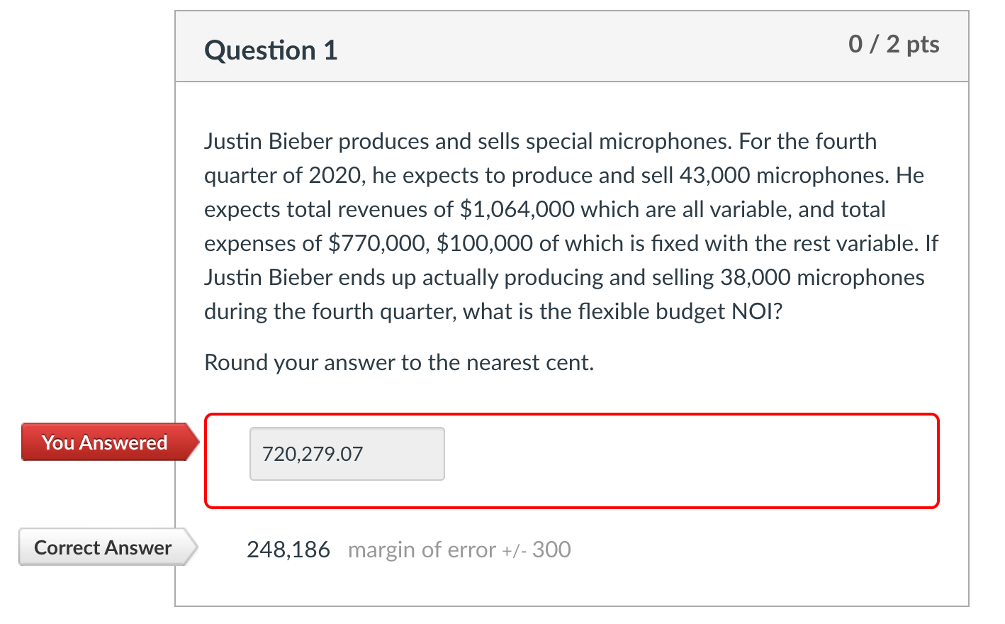 Why am I getting this wrong? I divided 1064000 by 43000 and