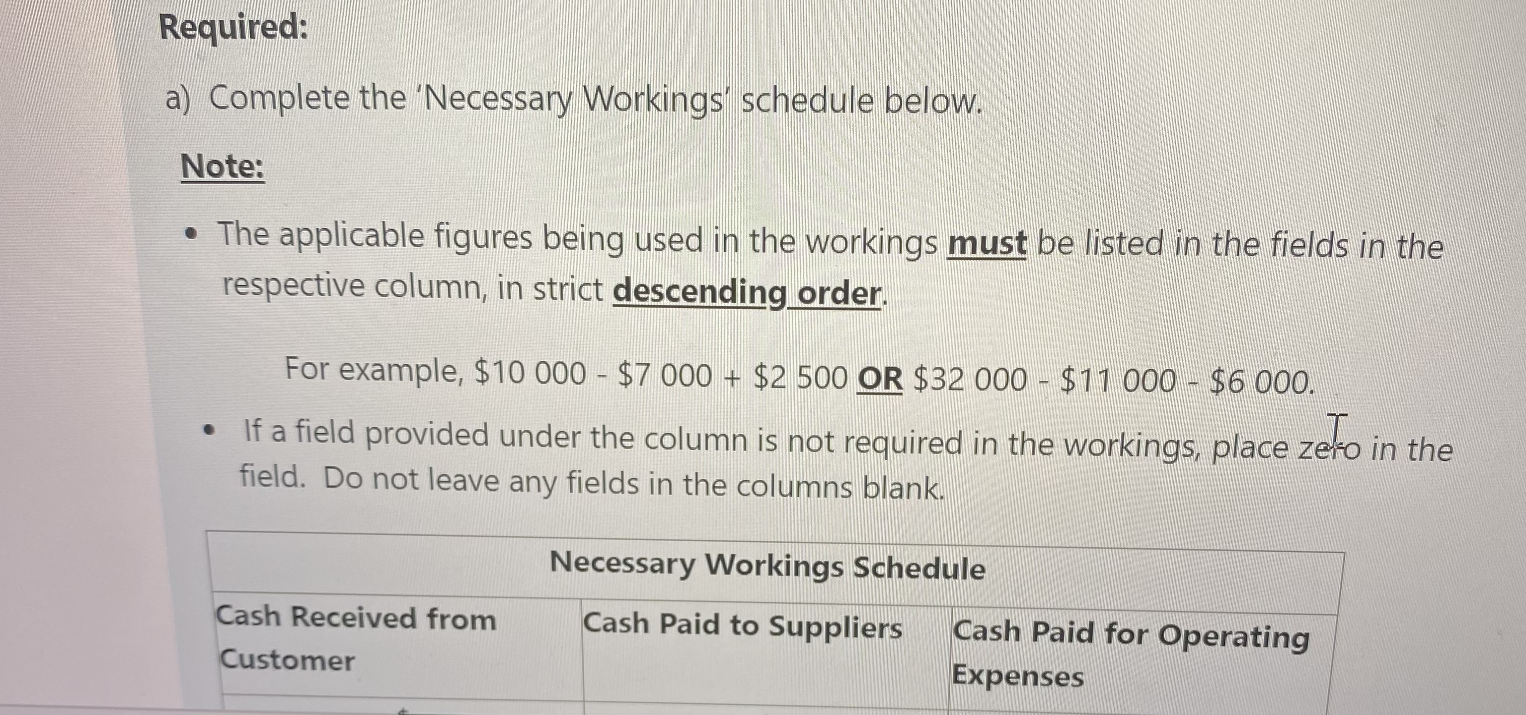 credited only for the depreciation expense for the period. 2. The Retained