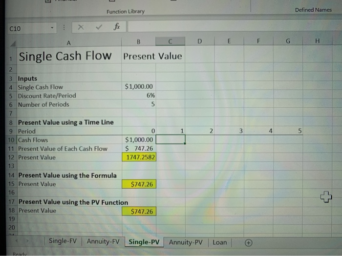  Function Library Defined Names C10 B D E F G H