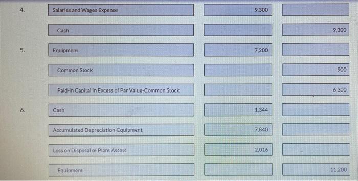 (cost $12,300) for $15,300. 2. Issued common stock at par for $20,000.