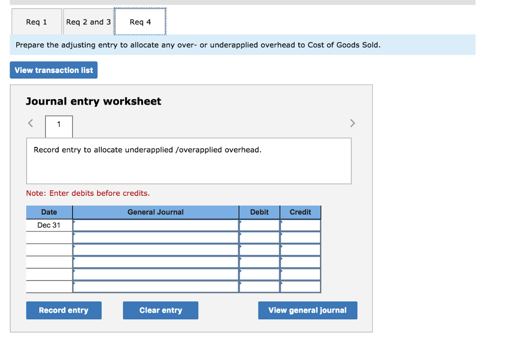 overhead rate and determine whether overhead is overapplied or underapplied. 4. Prepare
